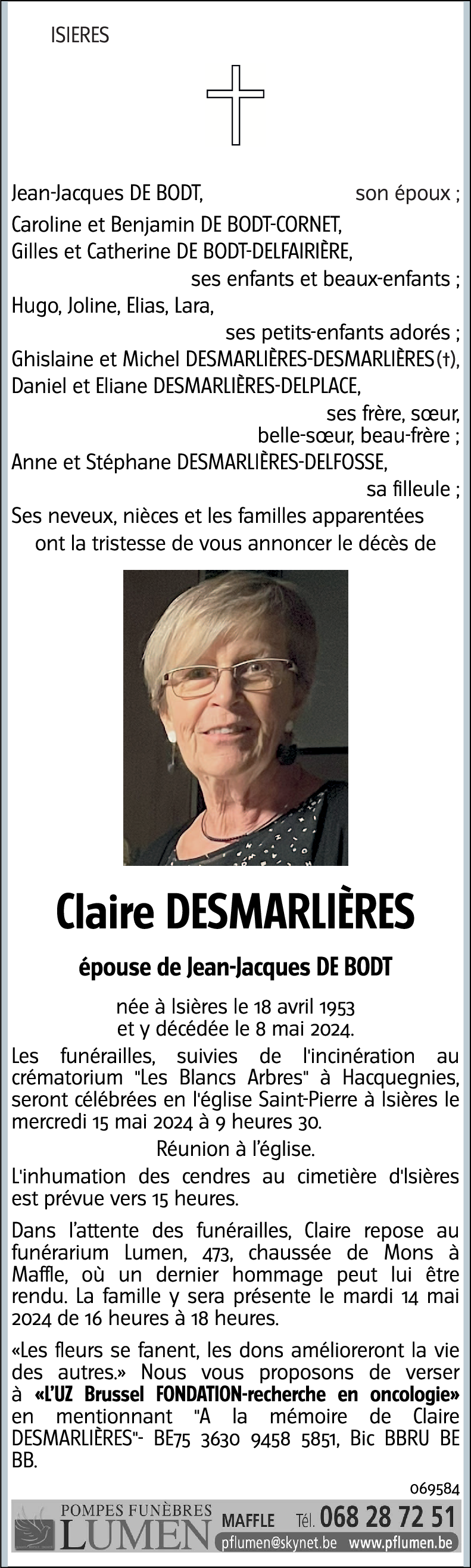 Claire DESMARLIERES