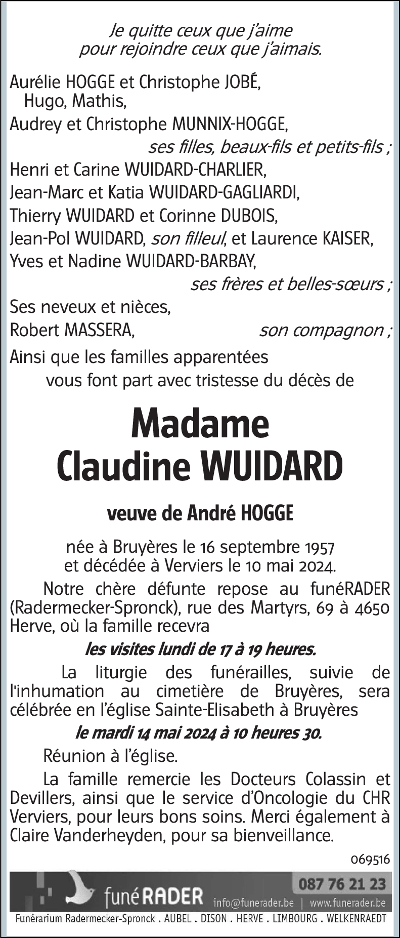 Claudine WUIDARD