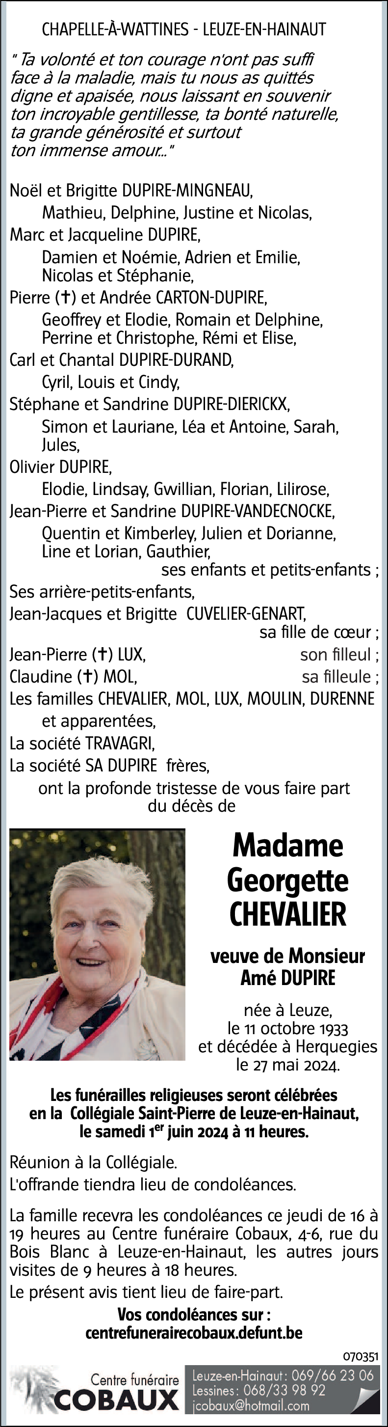 Georgette CHEVALIER
