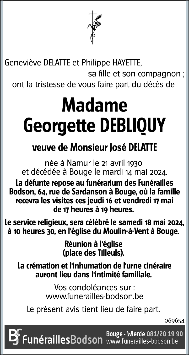 Georgette DEBLIQUY