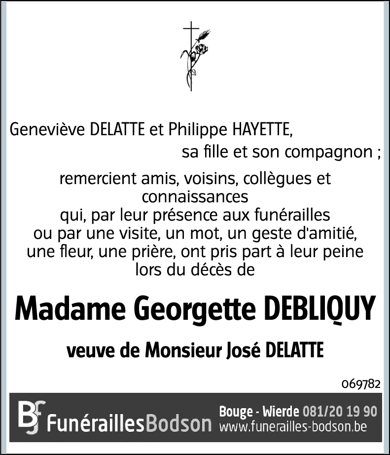 Georgette DEBLIQUY