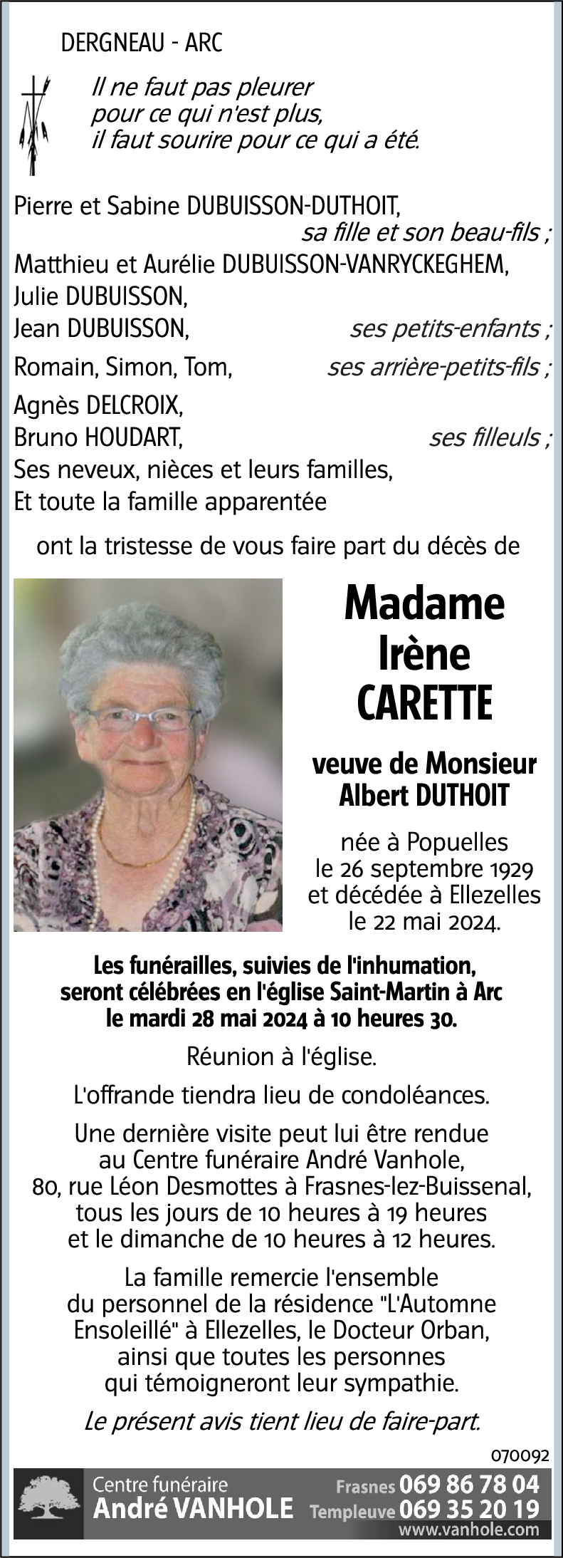 Irène CARETTE