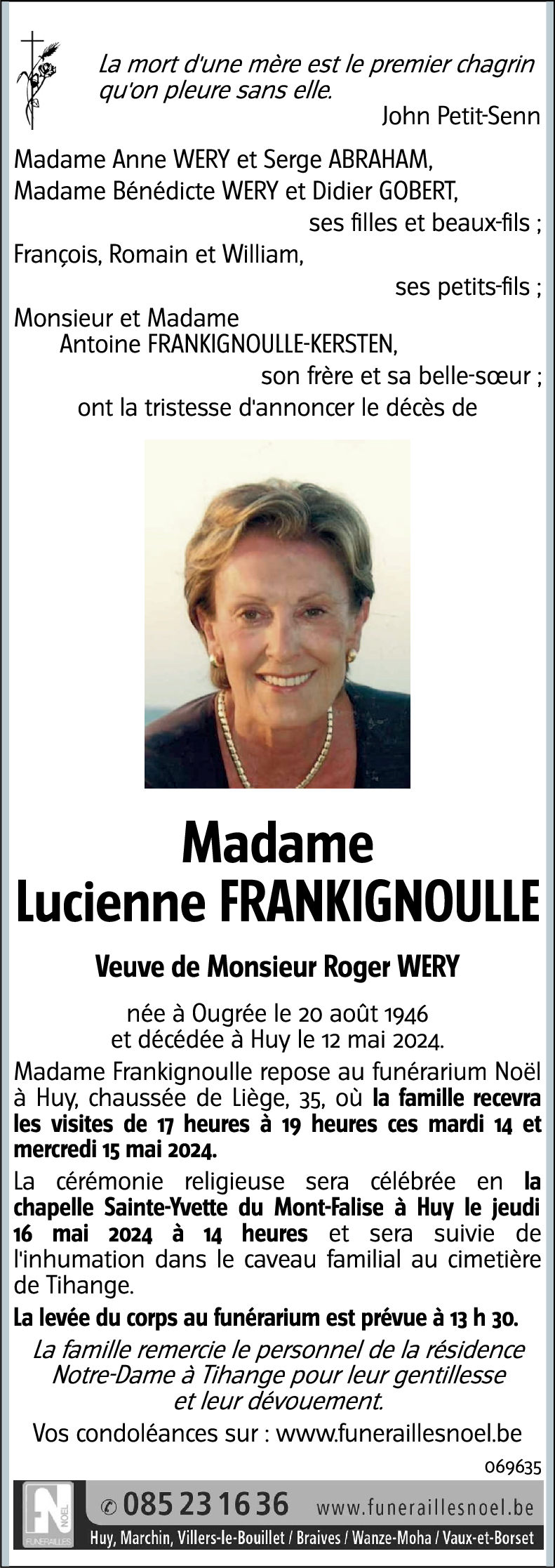 Lucienne FRANKIGNOULLE