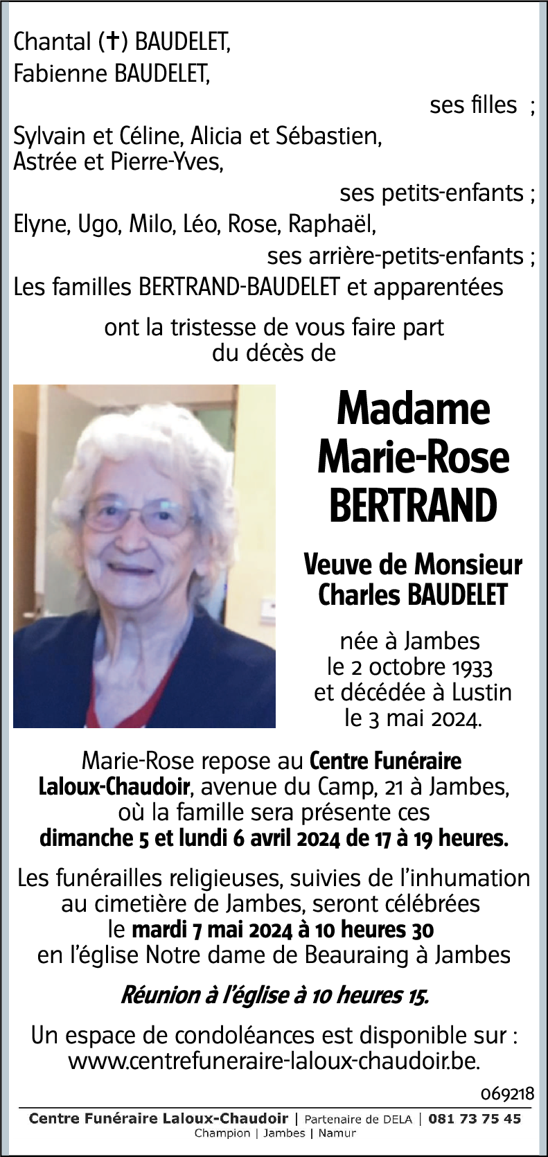 Marie-Rose BERTRAND