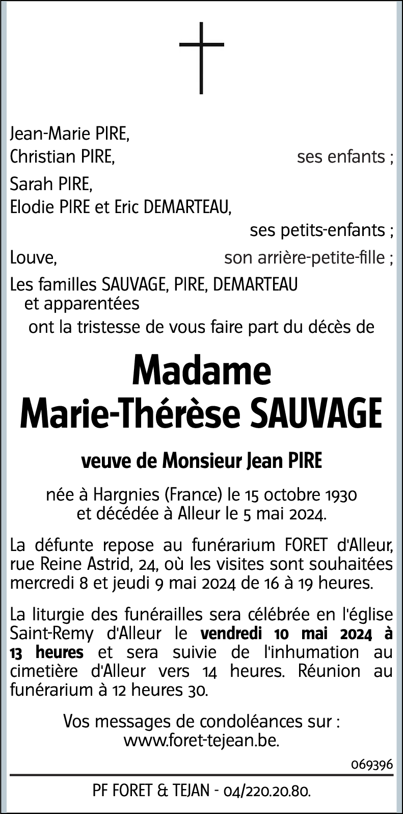 Marie-Thérèse SAUVAGE