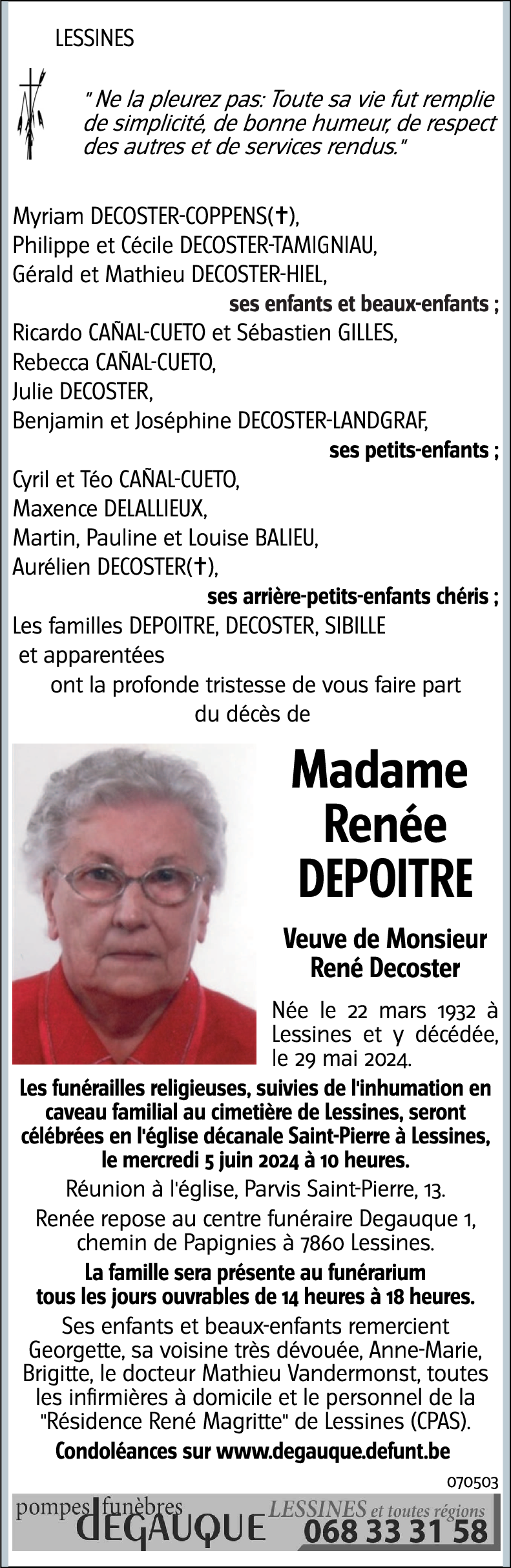 Renée DEPOITRE