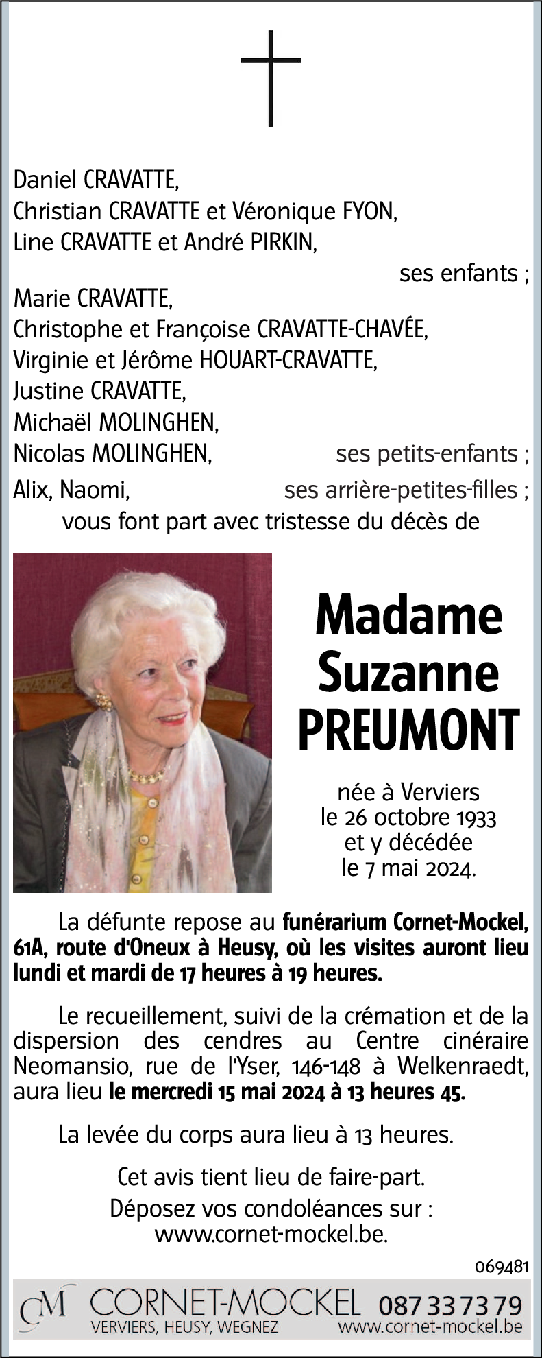 Suzanne PREUMONT