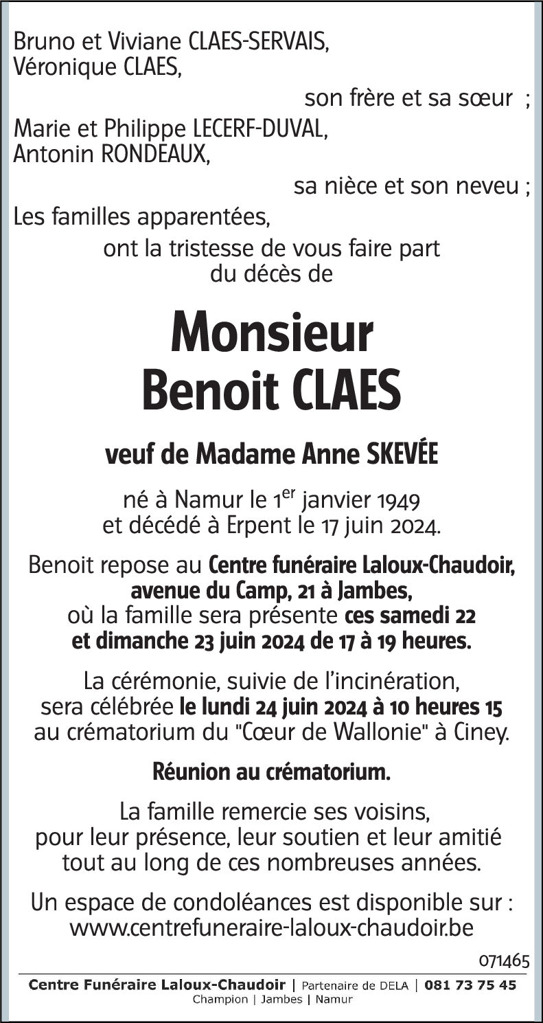 Benoit CLAES