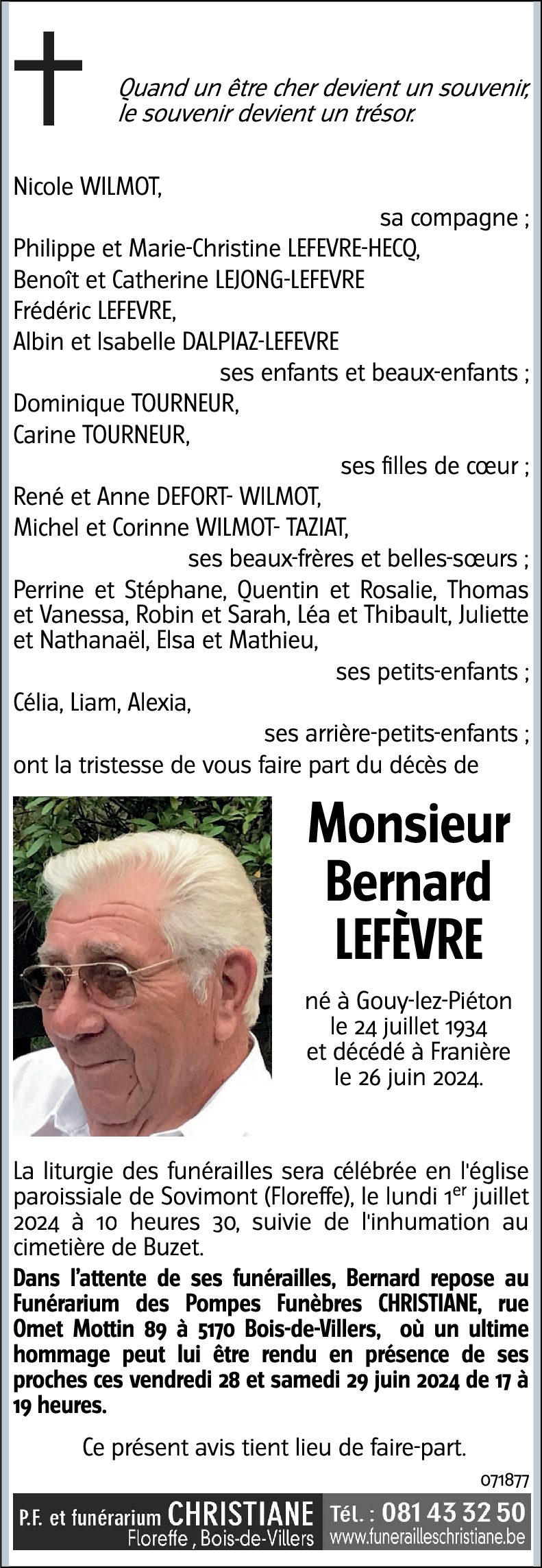 Bernard LEFÈVRE