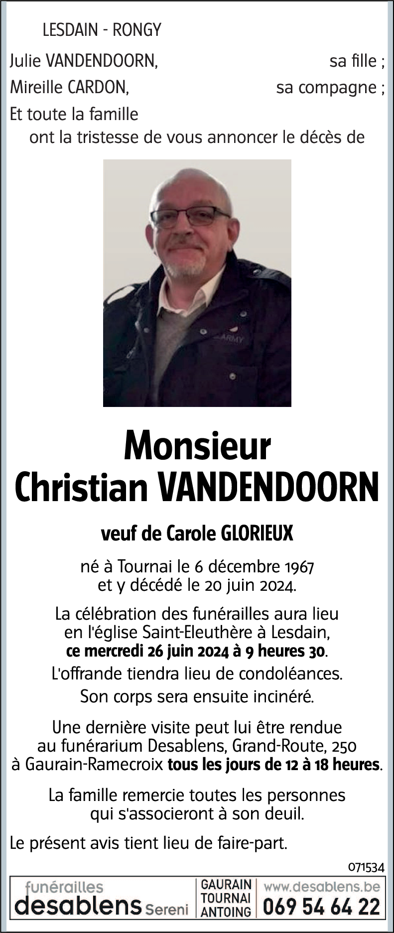Christian VANDENDOORN