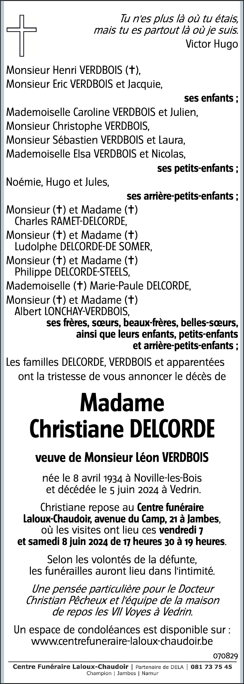 Christiane DELCORDE