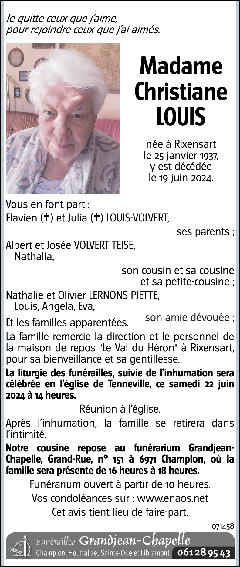 Christiane LOUIS