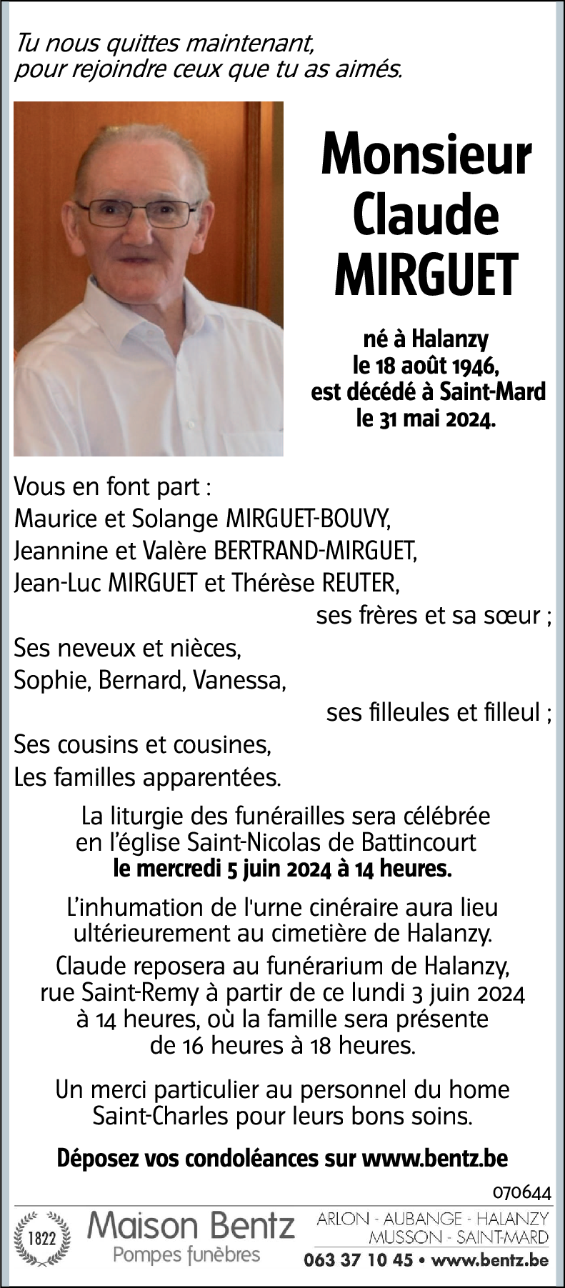 Claude MIRGUET