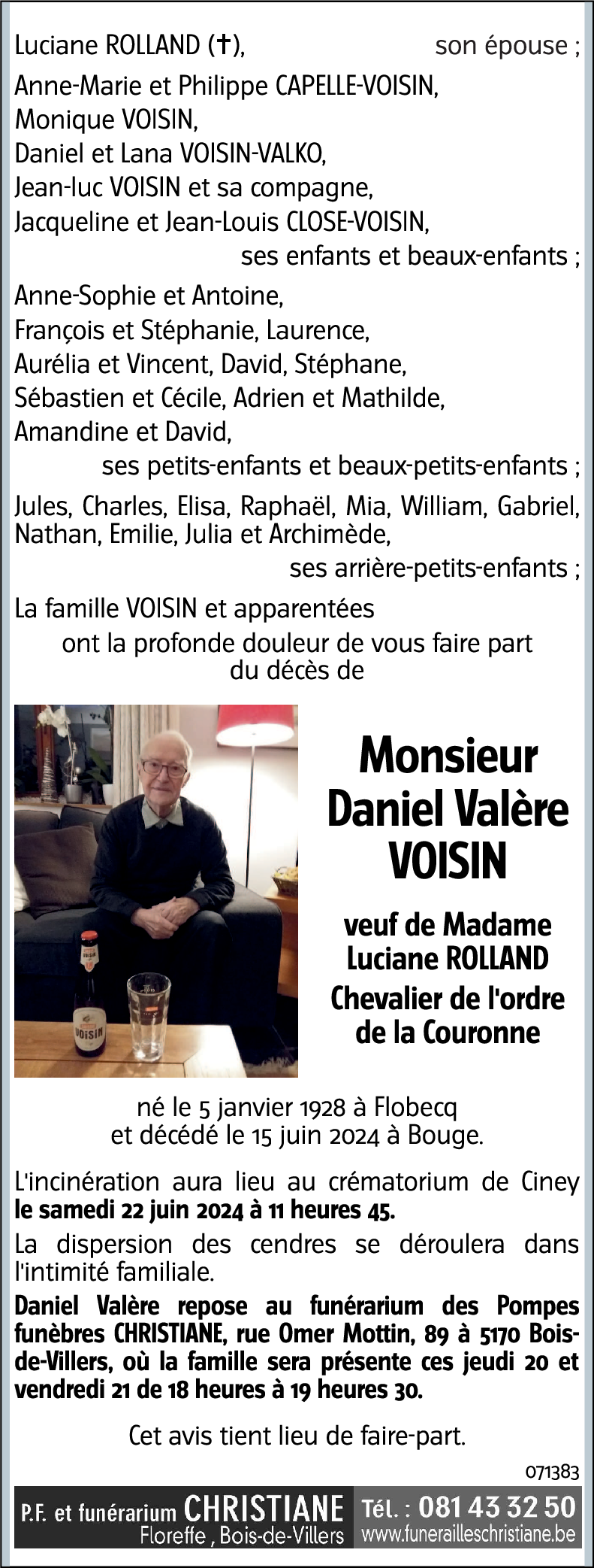 Daniel Valère VOISIN