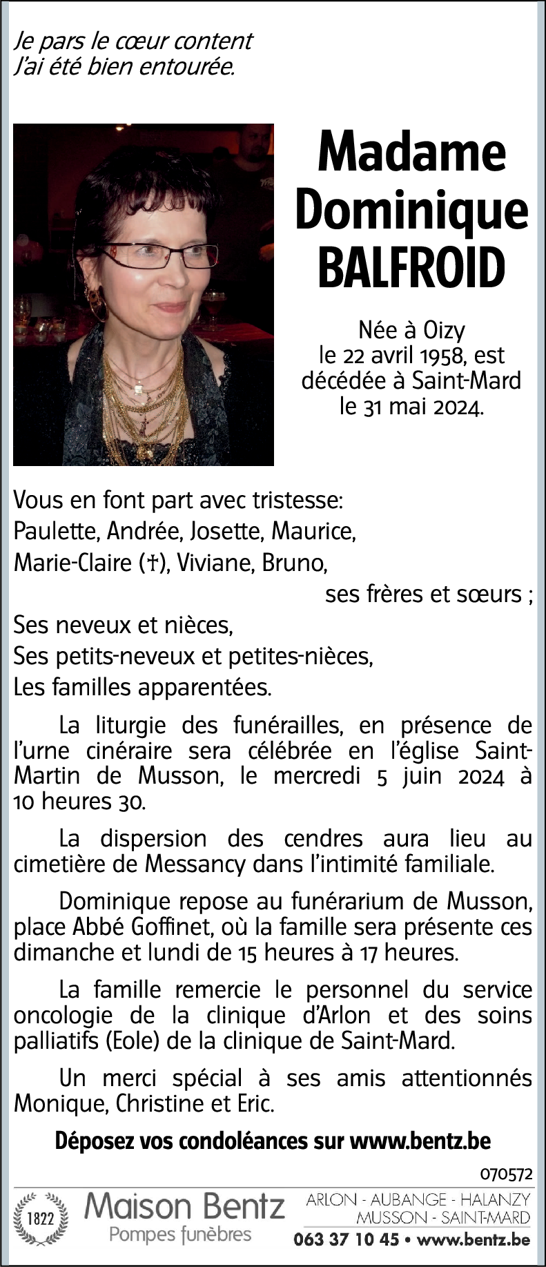 Dominique BALFROID
