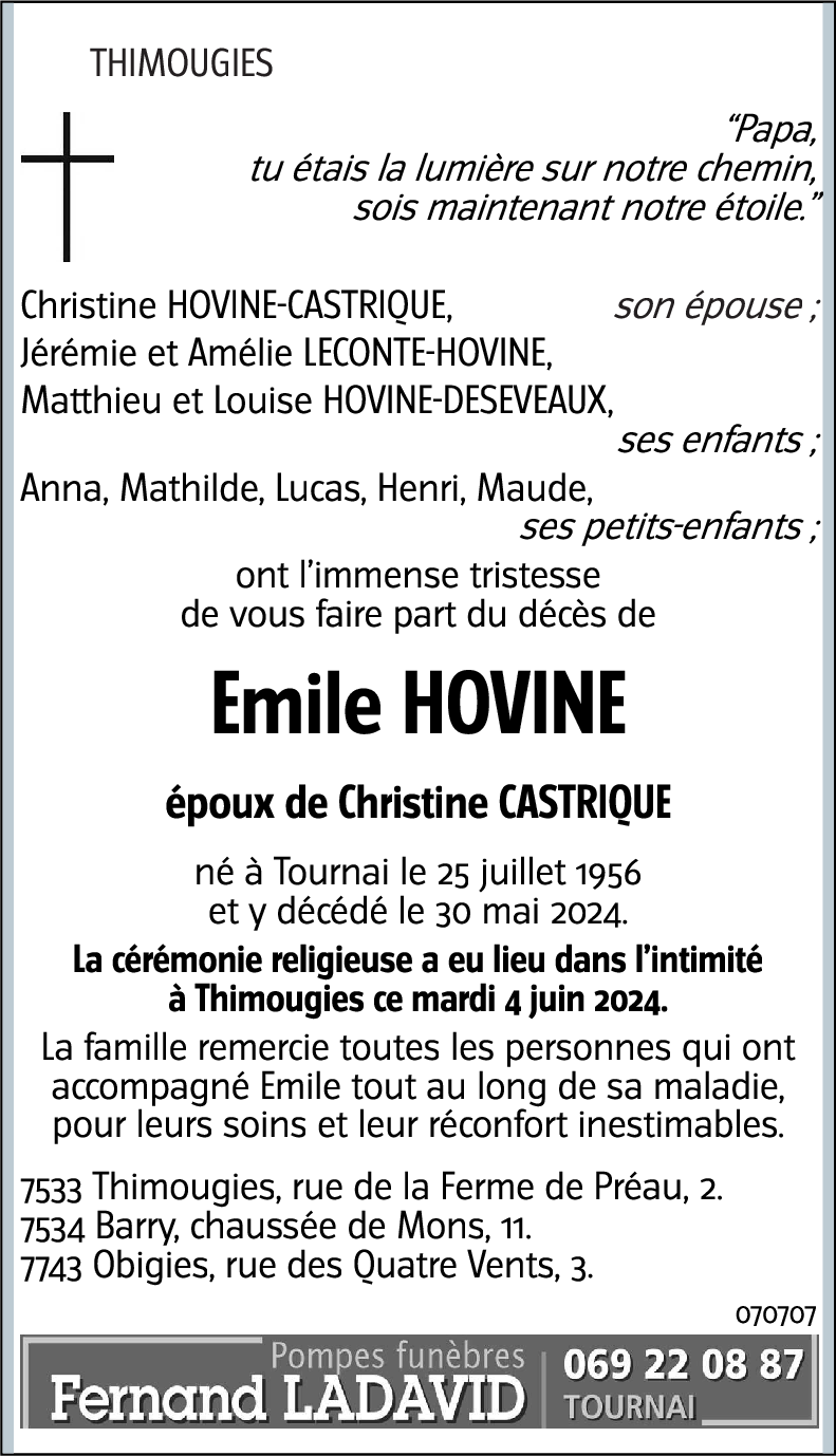 Emile HOVINE