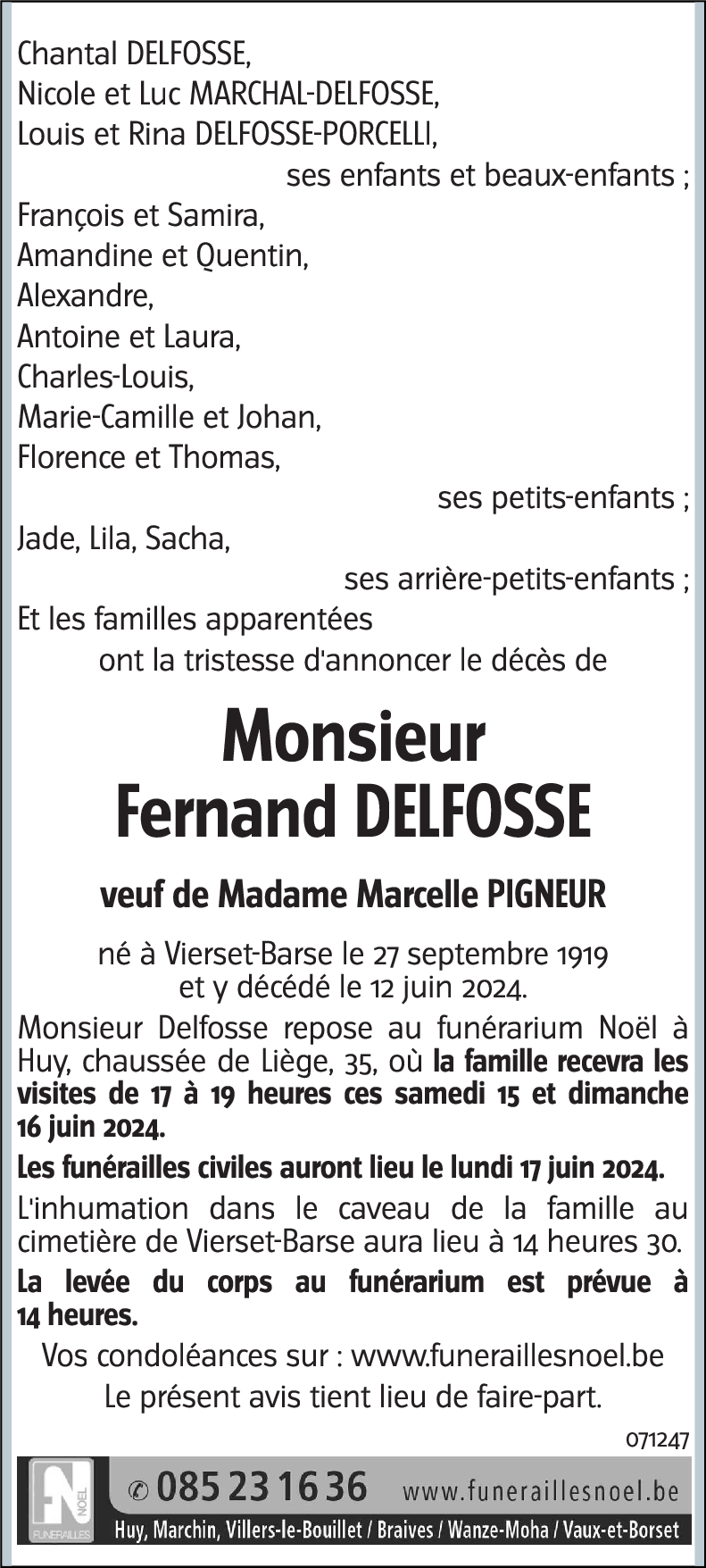 Fernand DELFOSSE