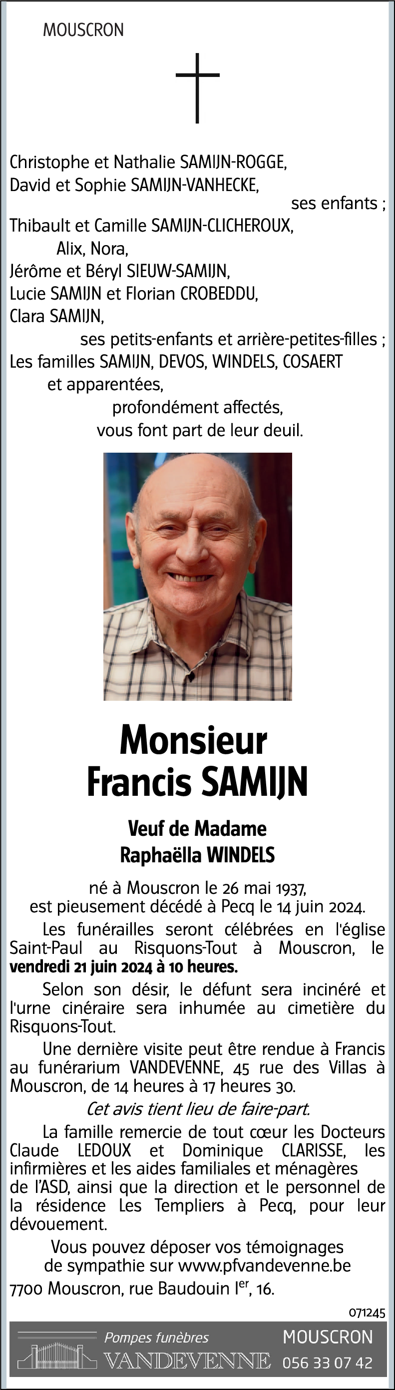Francis SAMIJN