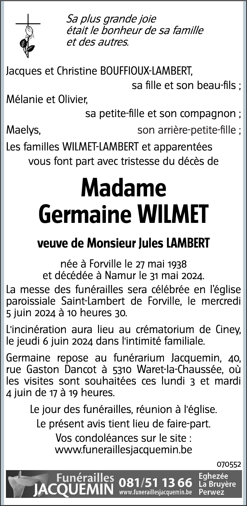 Germaine Wilmet