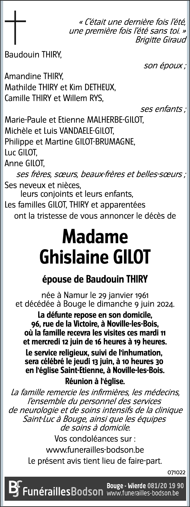 Ghislaine GILOT