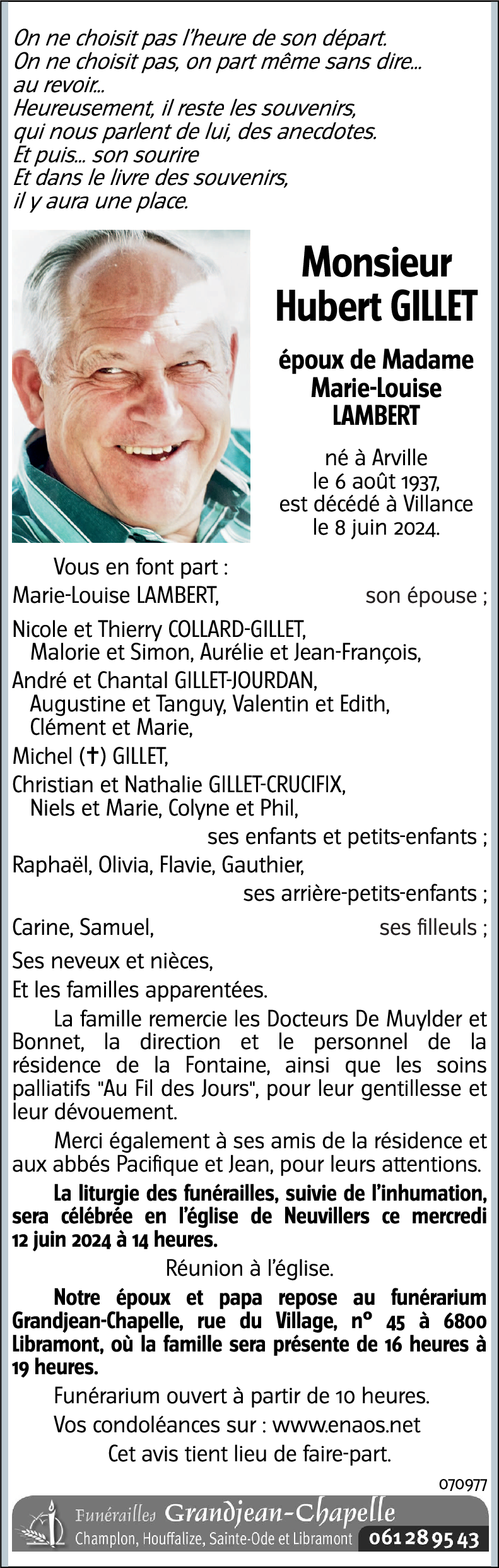 Hubert GILLET