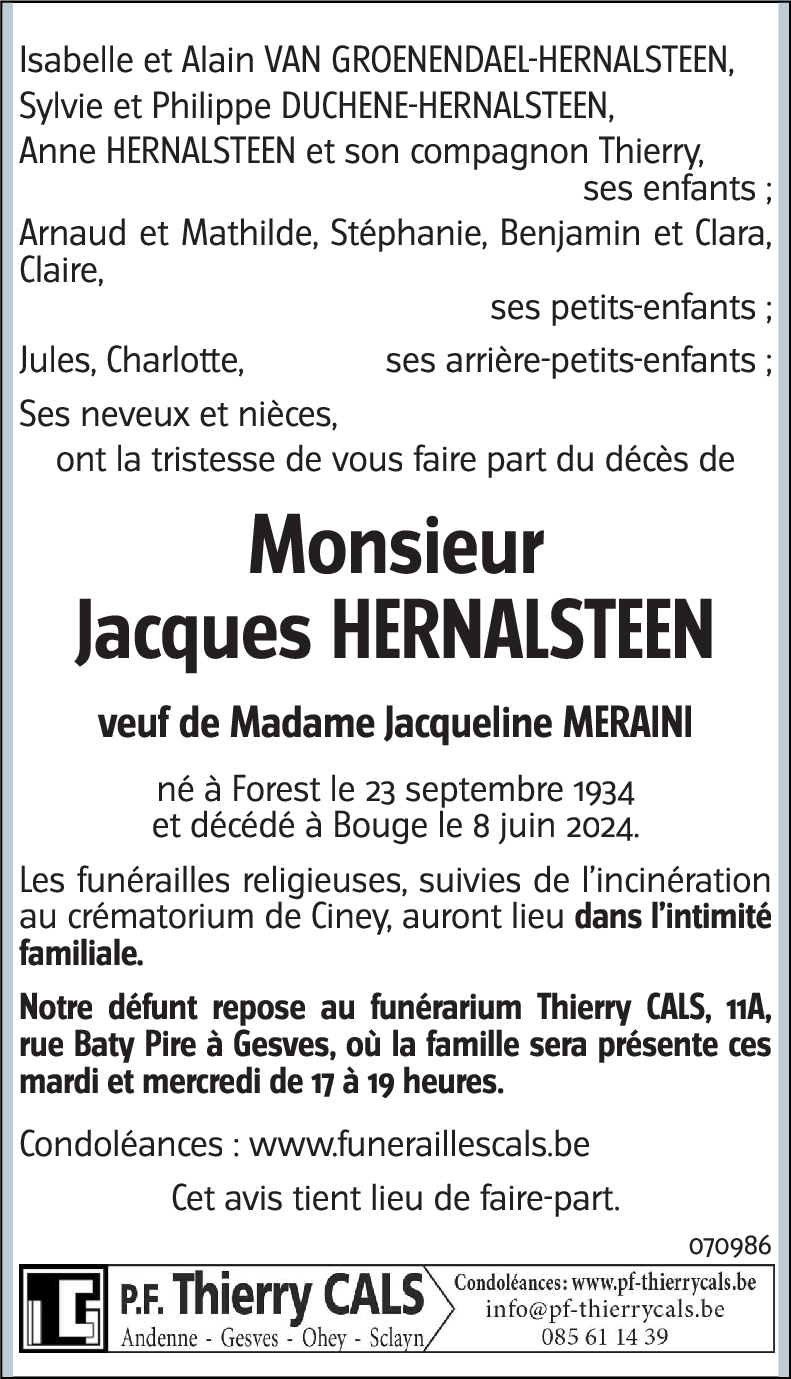 Jacques HERNALSTEEN