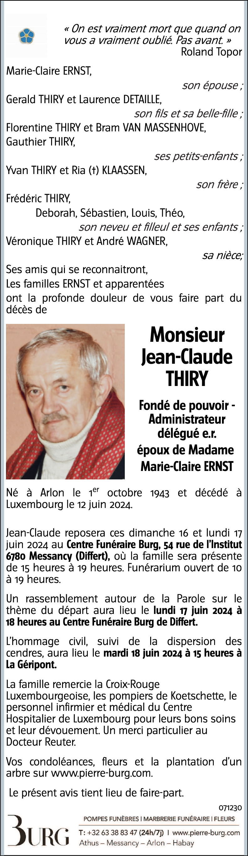 Jean-Claude THIRY