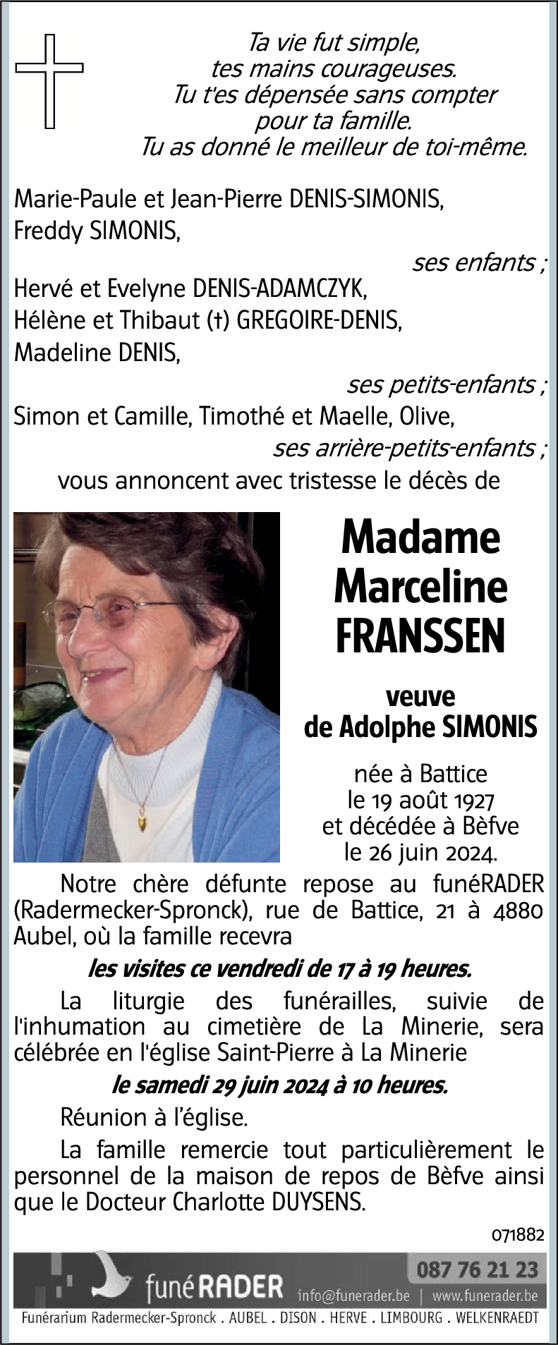 Marceline FRANSSEN