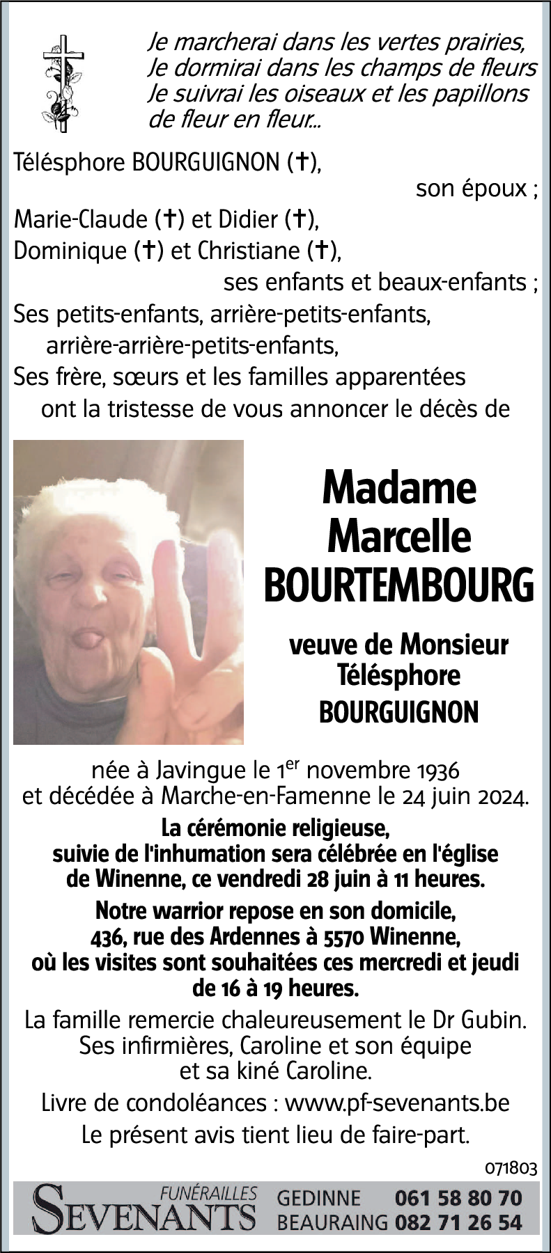 Marcelle BOURTEMBOURG
