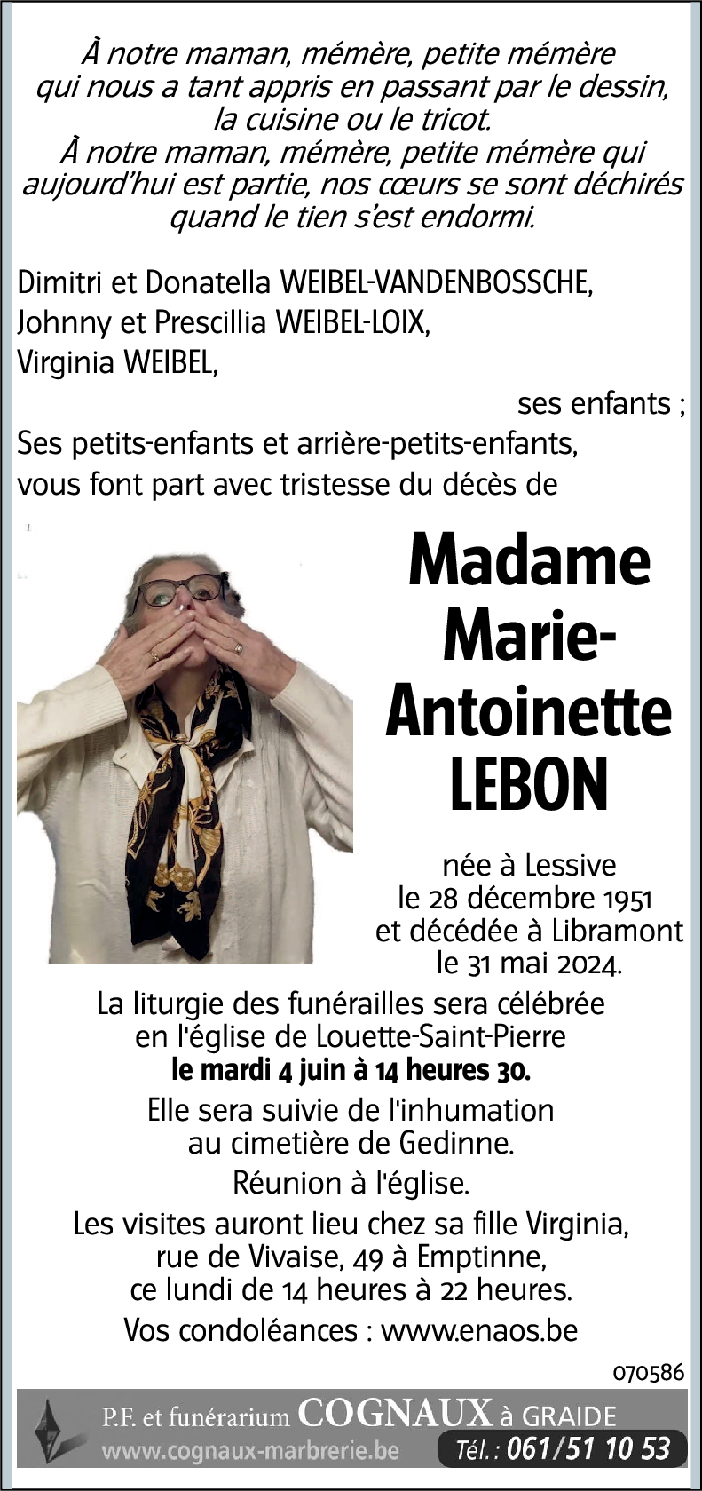Marie-Antoinette LEBON
