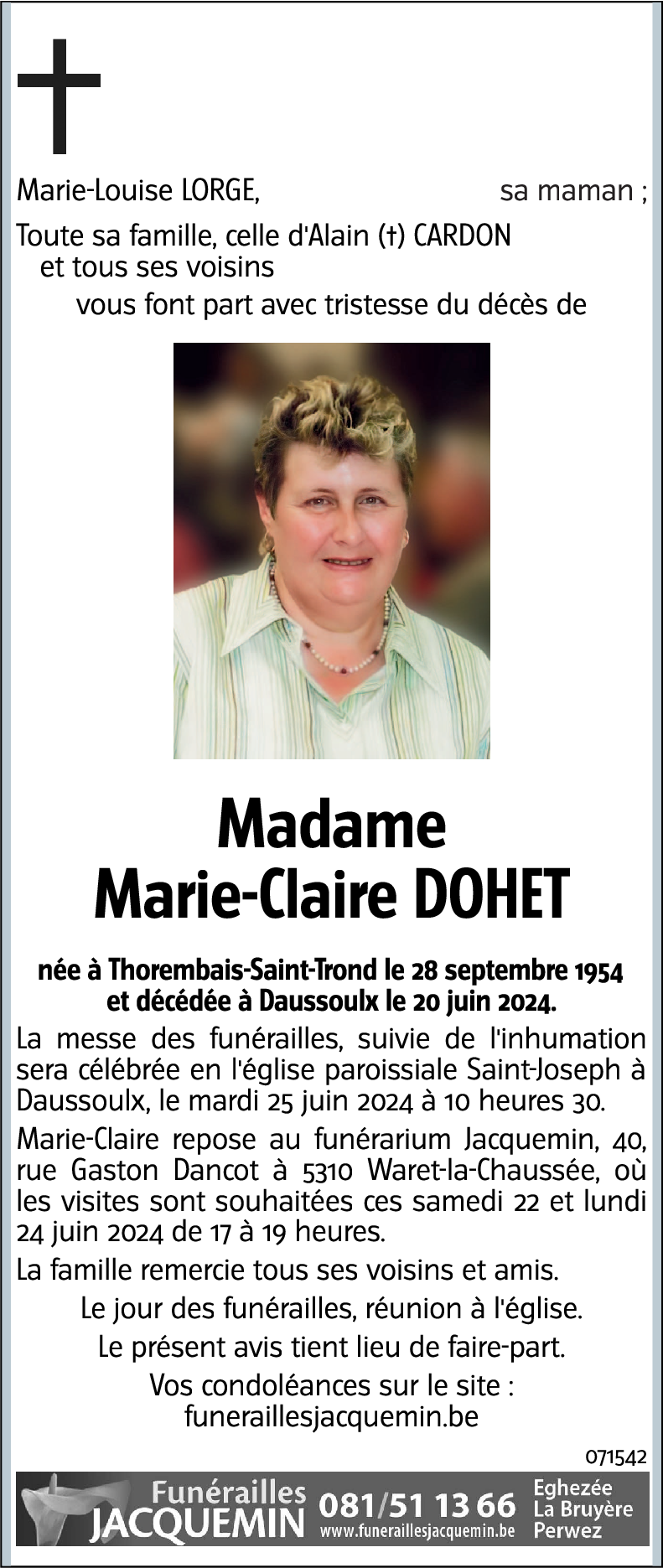 Marie-Claire Dohet
