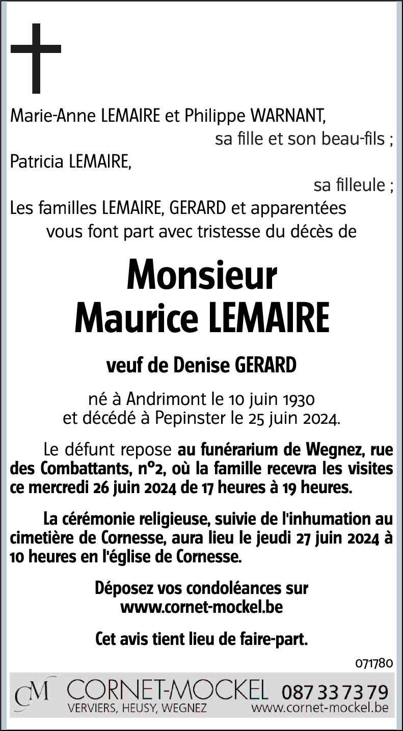 Maurice LEMAIRE