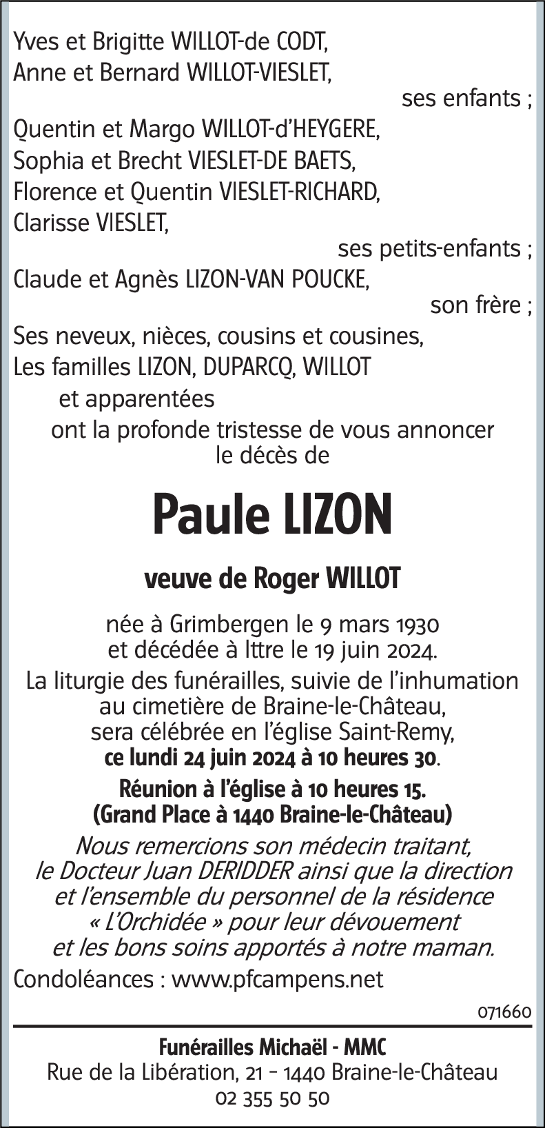 Paule LIZON