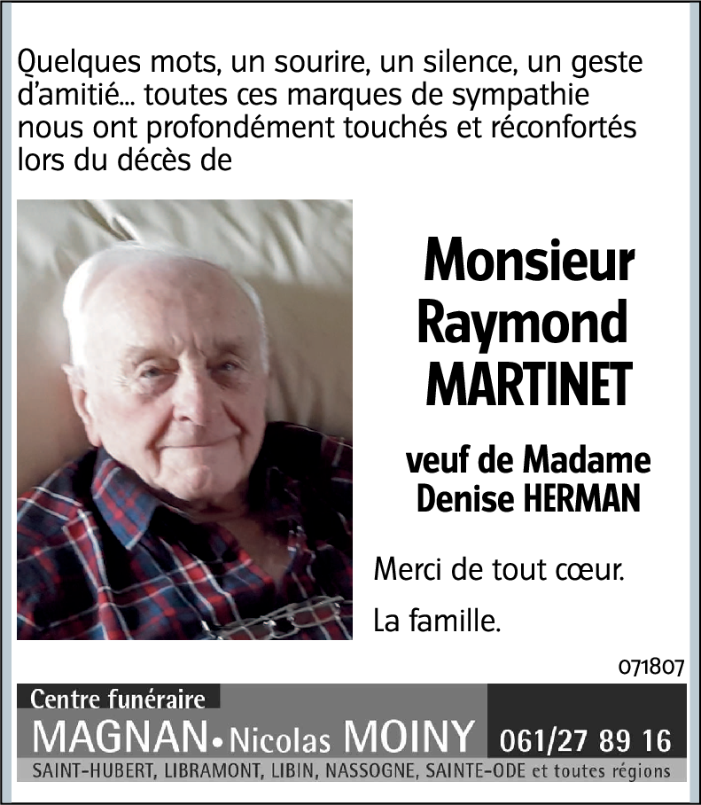 Raymond MARTINET