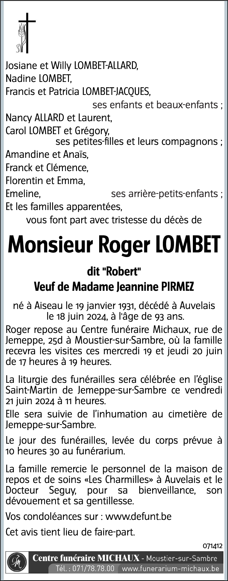 Roger LOMBET