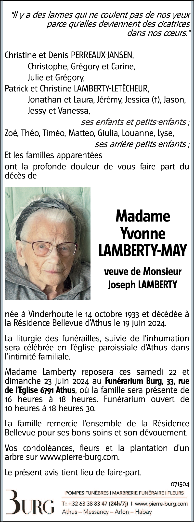 Yvonne MAY