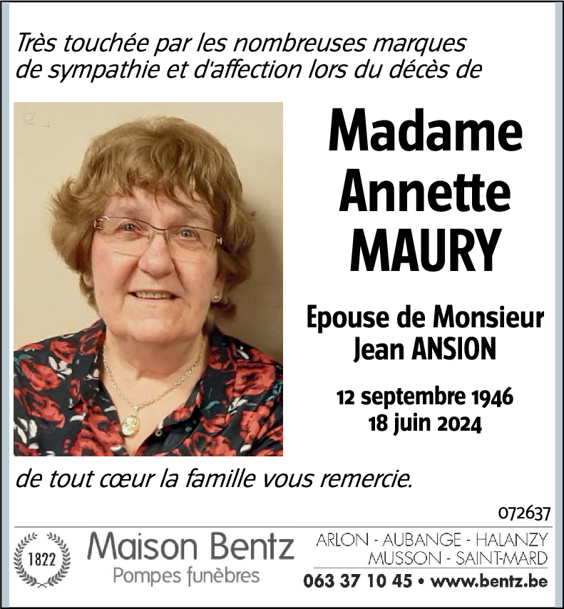 Annette MAURY