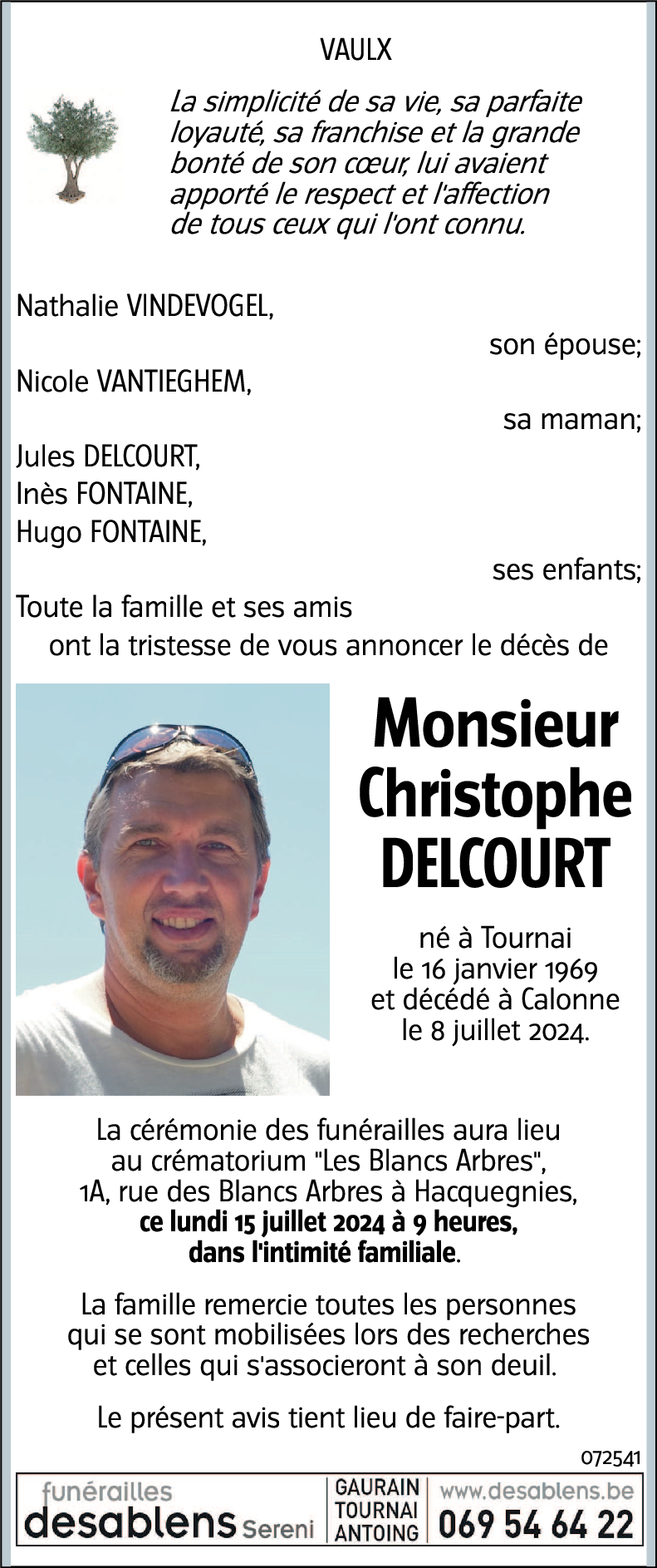 Christophe DELCOURT