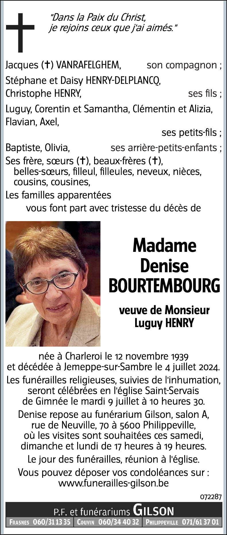 Denise BOURTEMBOURG