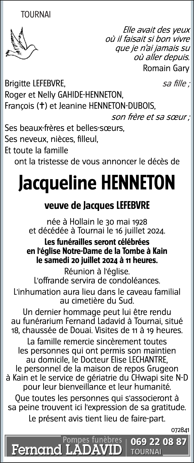 Jacqueline HENNETON