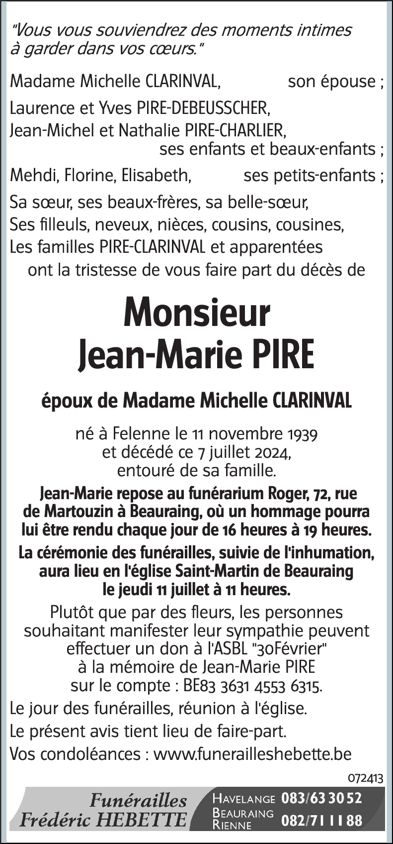 Jean-Marie PIRE