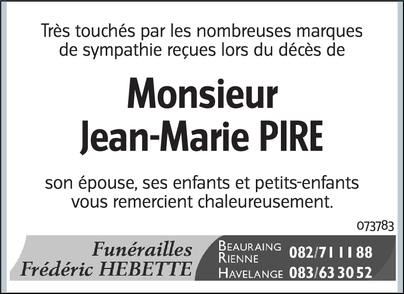 Jean-Marie PIRE