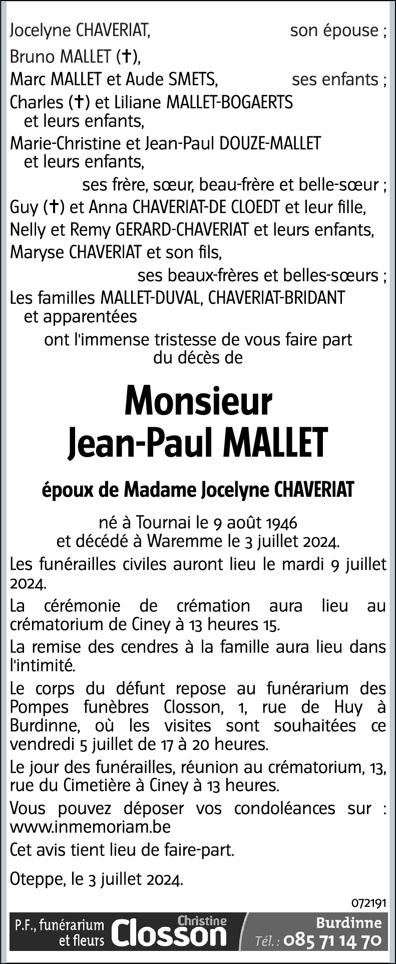 Jean-Paul MALLET