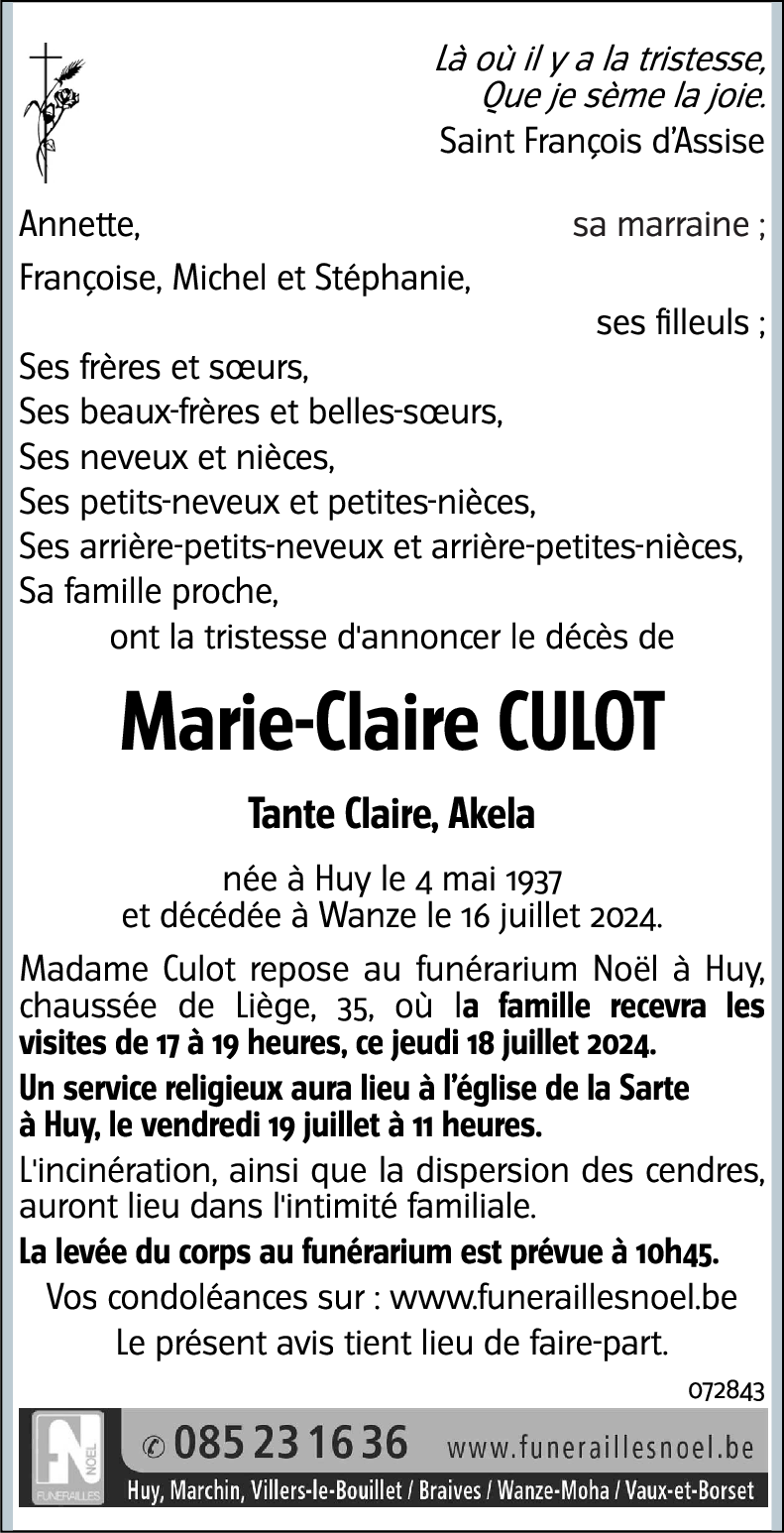 Marie-Claire CULOT