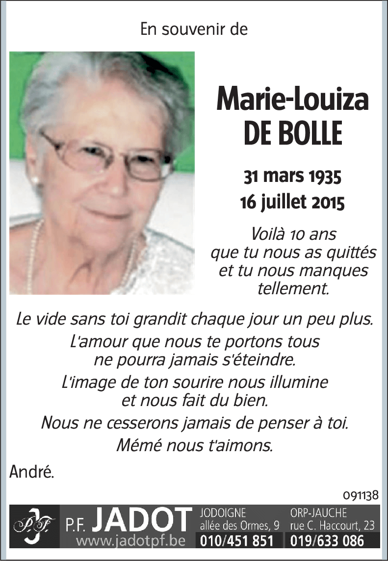 Marie-Louiza De Bolle