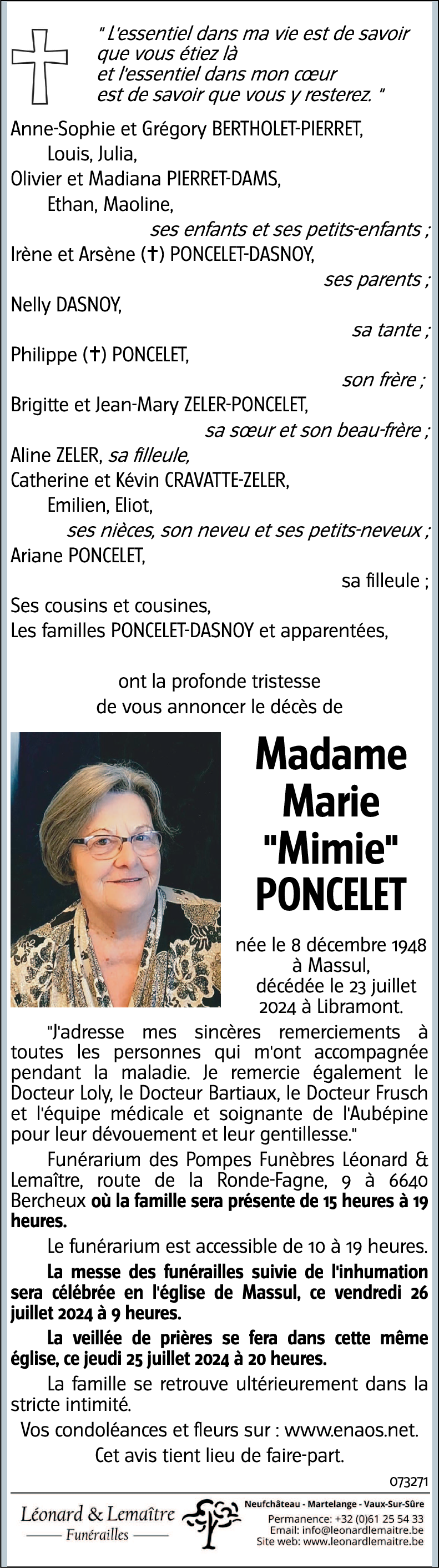 Marie PONCELET