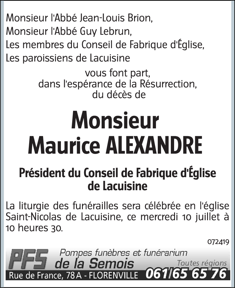 Maurice ALEXANDRE