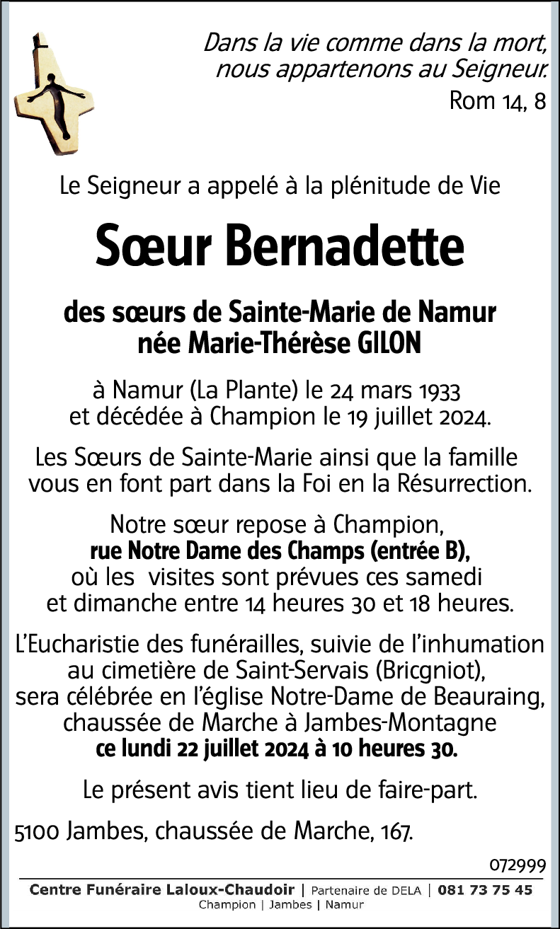 Soeur Bernadette