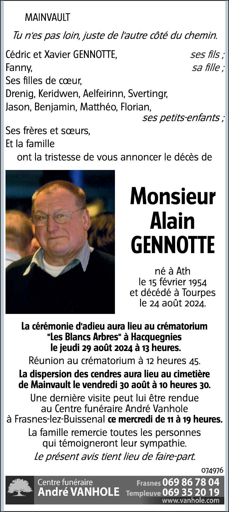 Alain GENNOTTE