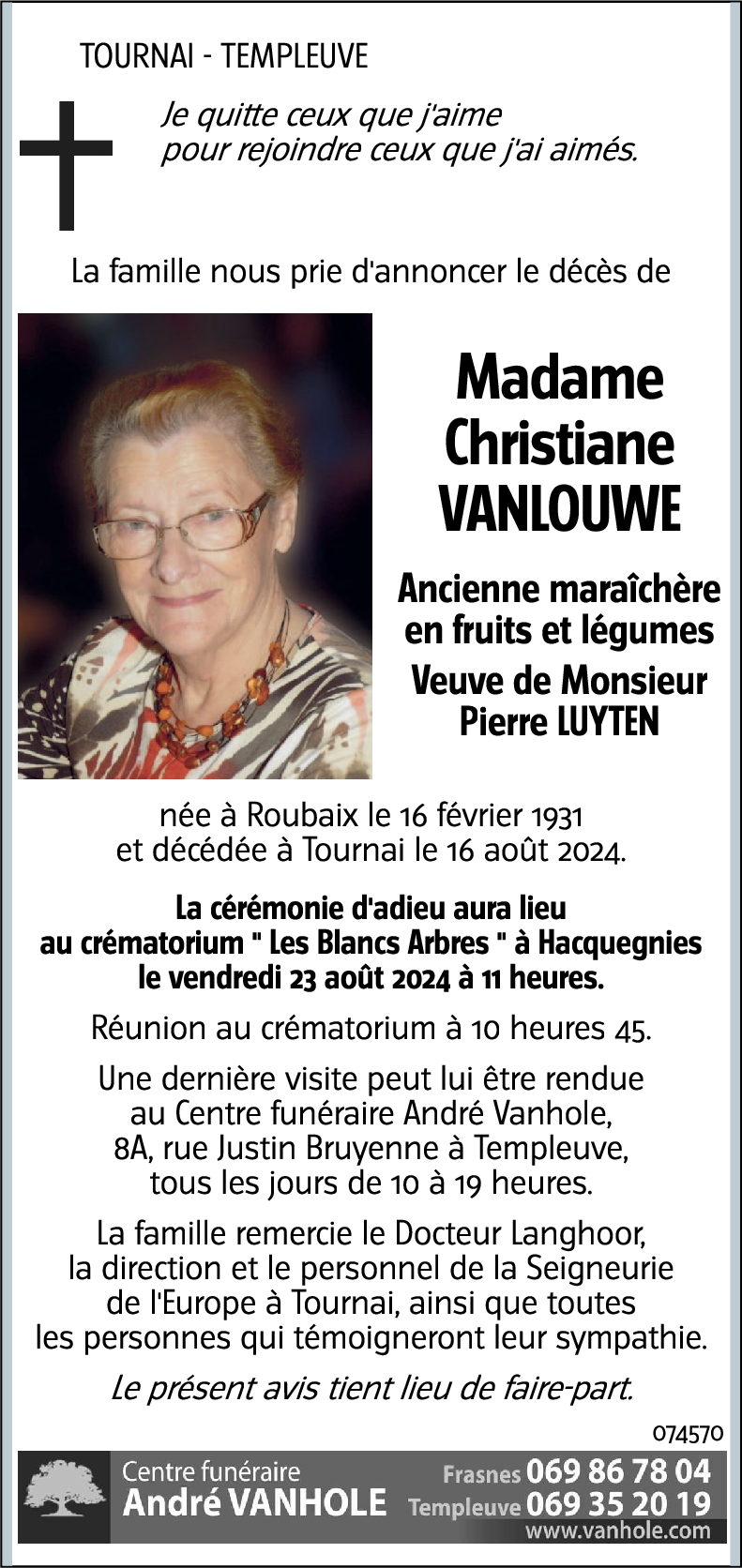 Christiane VANLOUWE